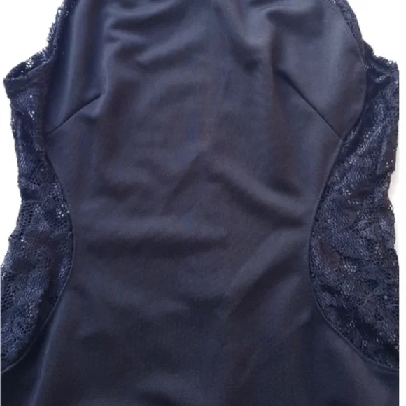 Black Lace Back Maxi Evening Dress (medium) - Picture 4 of 4